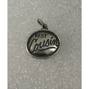 Brand New James Avery Retired Sterling Silver Best Cousin Charm